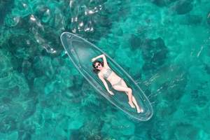 Vente Flash Kayak Lumineux à LED pour 2 Pagayeurs, Matériau <span class=keywords><strong>PC</strong></span> Léger et Durable, Bateau Transparent Idéal pour Sports Nautiques en Toute Saison - Product Image 3