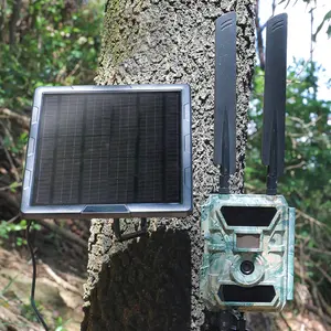เครื่องชาร์จแผงโซลาร์เซลล์5W BL6A พร้อมตัวควบคุม6V 12V ชุดระบบธนาคารพลังงานแสงอาทิตย์แบตเตอรี่6000mAh สำหรับกล้องเดินป่า