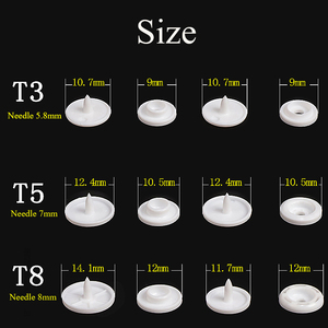 Chất Lượng Chính Kam T5 Nhựa Snap Nút Bóng Matte Nhựa Snap Nút Fastener Tài Chính Cho Quần Áo - Product Image 3