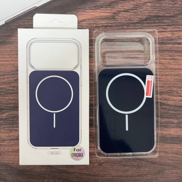JUNBO Acrylic Clear Colorful Shockproof Magnetic Phone Case for iPhone 18 18 Pro 17 16 15 14 13 Box Packing Protective Cover