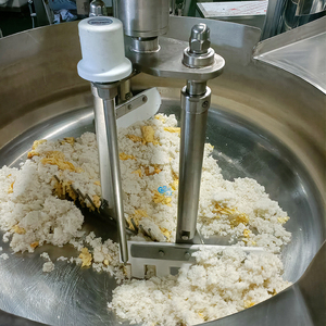 หม้อต้มไข่ดาวอัตโนมัติแบบก้นแบนพร้อมเครื่องกวนสำหรับทำอาหารประเภทแป้ง ใช้แก๊สอุตสาหกรรมสำหรับทำข้าวผัด - Product Image 1