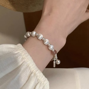 Bracelet en argent sterling S925 avec quartz fraise, perles et breloques de style chinois pour femme, idéal pour le quotidien - Product Image 5