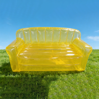Vente directe d'usine, canapé gonflable transparent personnalisé pas cher pour salon et extérieur, en vente