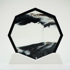 Cuadro de Arena Hexagonal Moodscape, Decoración Dinámica 3D con Arena Fluida, Reloj de Arena, Cuadro de Arena Movediza para Decoración del Hogar - Product Image 3