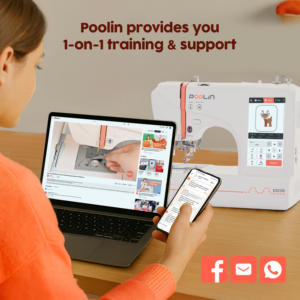 Máquina de Bordar Doméstica Pequeña de Alta Precisión Personalizable de Fábrica China PooLin EOC05 con <span class=keywords><strong>Precio</strong></span> al por Mayor - Product Image 2