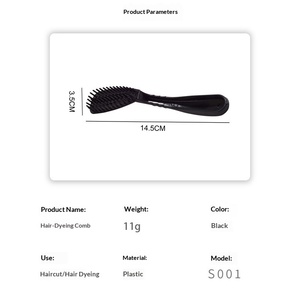 Outil de coiffure <span class=keywords><strong>Abeis</strong></span> en plastique à dents rigides pour usage en salon, traitement à l'huile, coiffage, cire, coloration et peignage des cheveux - Product Image 3