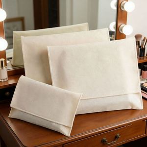 Canvas Envelope Storage Bag Logo <b>Printed</b> for Gift Reusable Pouch - Product Image 1