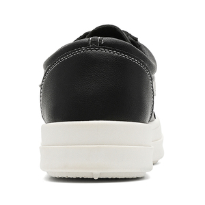 Giày trượt ván unisex cổ thấp, thoáng khí, chất liệu PU, thiết kế chunky đen trắng, thích hợp cho mùa xuân, hè, thu, phong cách đi bộ. - Product Image 4