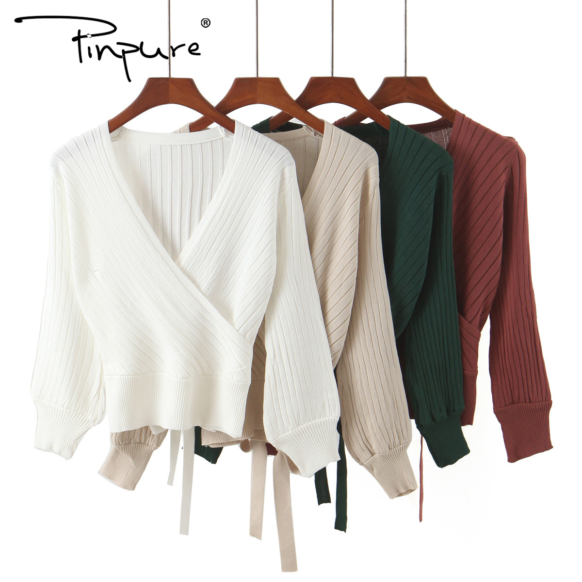 R50664S 2020 на осень и зиму в европейском стиле оптовая продажа, v-образный ворот, женские, одежда для детей, свитер с длинными рукавами свитер для женщин