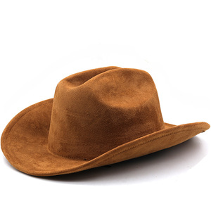 <span class=keywords><strong>Chapeau</strong></span> Lihua à bord roulé, formel, tibétain, de <span class=keywords><strong>cérémonie</strong></span>, style western, cowboy, soleil, pour homme et <span class=keywords><strong>femme</strong></span>, en daim et velours, équestre, casquette de jazz, toutes saisons - Product Image 1