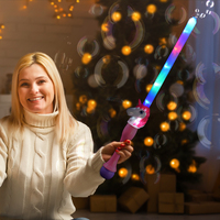 Jouets aquatiques unisexes, baguette magique à LED sur le thème du néon, jouet pour enfants, épée à bulles scintillantes en plastique, marchandises pour parcs d'attractions et parcs à thème