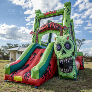 Commercial <b>Inflatable</b> Halloween Haunted Bouncer <b>House</b> Moon Slide Party Jumping Castle Pumpkin <b>Inflatable</b> Jumping <b>House</b> Bo - Product Image 6