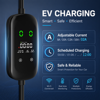 Chargeur EV portable 3,5 kW 7 kW 32 A, station de recharge rapide pour véhicules électriques, application intelligente pour la maison, EVSE, fabricant OEM ODM