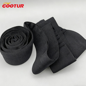 Elastico Nero in Nylon da 4cm con Attacco Aperto - Cordoncino <span class=keywords><strong>a</strong></span> Y e Fascia Elastica Goffrata, Elastico Visibile per Vita dei Pantaloni - Product Image 2