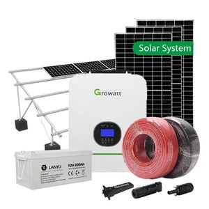 Système solaire complet pour maison, 30 kW, 3 kW, 5 kW, 10 kW, système de panneaux solaires résidentiels complet, ensemble complet pour maison, télévision et réfrigérateur - Product Image 1
