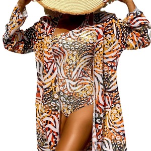Body <span class=keywords><strong>femme</strong></span> creux <span class=keywords><strong>Bikini</strong></span> maillot de bain crème solaire manches longues <span class=keywords><strong>voile</strong></span> extérieur 2 pièces ensemble Sehe mode - Product Image 6