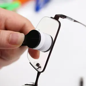 Mini escova de limpeza para óculos, escova portátil de microfibra macia para limpeza de lentes de óculos, óculos, limpador de tela