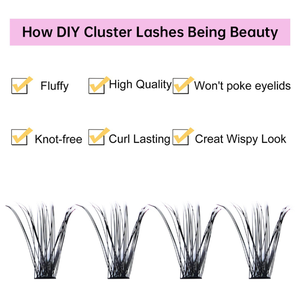 Pestañas postizas personalizadas de fábrica 40D, set de 240 racimos de gran capacidad, rizo voluminoso, libro de pestañas para injerto - Product Image 3