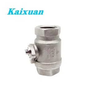 ss304 316 stainless steel 2pc high platform ball valve body with three holes for automatic ball valve