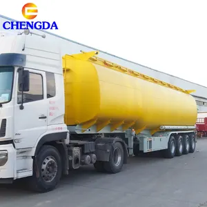 40000-50000L 4 axle stainless steel milk tank/fuel transport tanker semi truck trailerer
