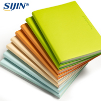Carnets de bureau personnalisables avec couverture en cuir PU gravée au laser, format B5/A5, reliure collée, couverture rigide, logo personnalisé, cadeau