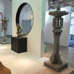 Grande lampe Led de bouddha en pierre de marbre naturelle, décoration du Temple, Design, lanterne avec extérieur - Product Image 3