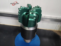 Nouvelles têtes de forage PDC en acier forgé à 4 ailettes de 7 1/2 pouces pour puits d'eau, outil de forage