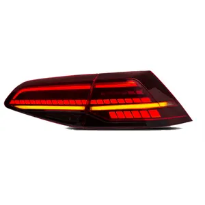 Led arka ışık VW Golf 7 7.5 için Led arka lambası koyu kırmızı