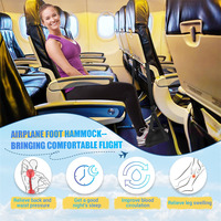 Imbracatura per i piedi essenziali di viaggio per rilassare i piedi sotto la scrivania poggiapiedi amaca portatile poggiapiedi amaca ufficio viaggi