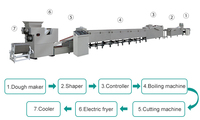 Friteuse à farine électrique automatique, machine de production et d'emballage de nouilles instantanées avec une ligne de traitement complète à haute capacité
