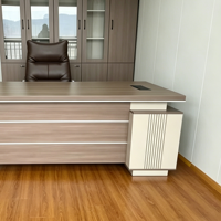 Bureau de direction moderne de luxe en bois avec armoire à dossiers et ensemble de chaises – Mobilier de bureau