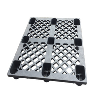Palettes en plastique jetables Ziqiang DJW1008 Euro Mesh à simple face, neuf pieds, 4 directions, en HDPE et PP recyclé, certifiées ISO9001, 1T