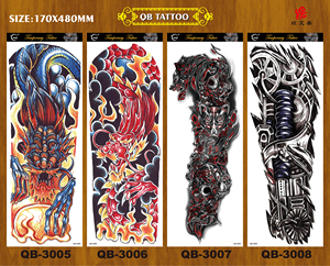 Nuovo Design Tatuaggio Temporaneo a Manica Intera Super Grande <span class=keywords><strong>Nero</strong></span> - Product Image 5