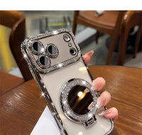 Étui de téléphone de luxe GSCASE effet miroir pour iPhone 15 16 17 18 Pro Max, électroplaqué S25 S26 Ultra, coque de téléphone avec paillettes