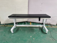 Table d'examen électrique réglable en hauteur, table de radiographie mobile avec plateau radiolucent pour imagerie fluoroscopique à arc en C
