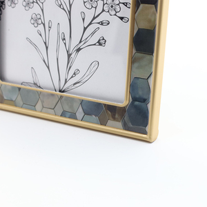 Cornice Fotografica Retrò in Metallo Effetto Marmo, Cornici da 7 Pollici per <span class=keywords><strong>Foto</strong></span> Vintage, Cornice Fotografica da 10 Pollici, Vendita Diretta dalla Fabbrica all'Ingrosso - Product Image 5
