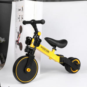 Bon prix certifié CE tricycle pliable pour enfant tricycle à rotation à pneu pneumatique siège rotatif 4-en-1 tricycle pour bébé de 2 à 4 ans - Product Image 2