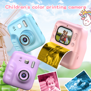 Appareil photo instantané pour enfants de 2,0 pouces, <span class=keywords><strong>zoom</strong></span> numérique 10x, vidéo 1080p, photo 24MP, imagerie CMOS, impression instantanée sans encre, appareil photo pour enfants - Product Image 1