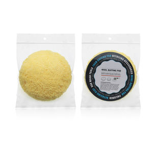 160mm jaune simple face sans torsion Da/ga/ro laine tampon de polissage voiture tampon de polissage Auto détaillant - Product Image 2