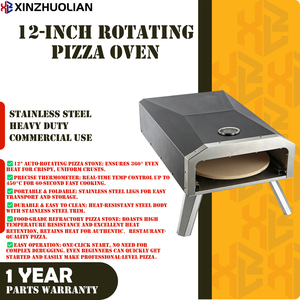 Horno de <span class=keywords><strong>Pizza</strong></span> Portátil a Gas de 12 Pulgadas con Puerta Corredera y Bandeja Recolectora de Migas Extraíble, Uso Comercial, 2000W, Acero Inoxidable, ¡Oferta! - Product Image 2