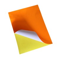 Etiquetas Adhesivas Fluorescentes de Colores, Tamaño A4, para Oficina/Útiles Escolares, Personalizables, Venta al Por Mayor