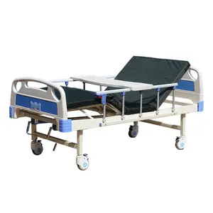 Tempat tidur rumah sakit Manual, grosir murah dilengkapi medis rumah sakit klasik lipat Metal