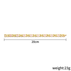 European and American fashion detachable energy magnet <b>bracelet</b> with diamond-encrusted and <b>adjustable</b> ladies <b>bracelet</b> - Product Image 5