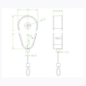 ODM OEM Thiết Kế Mới Phong Cách Khác Nhau Di Động An Ninh Có Thể Thu Vào Chống Trộm Chống Mất Dây Kéo Hộp Cho Tất Cả Các Loại Nơi - Product Image 2