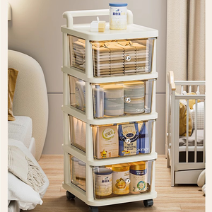 منزل الأطفال متعدد الطبقات ، بجانب السرير البلاستيكي لغرفة المعيشة وغرفة النوم مع عجلات - Product Image 5