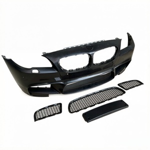 Kit Paraurti Anteriore Modificato M5 per BMW Serie 5 F10 <span class=keywords><strong>F18</strong></span> con Griglia e Porta Targa, Kit Carrozzeria Anteriore Aggiornato 2011-2017 - Product Image 5