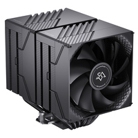 Enfriador de CPU de Doble Torre SNOWMAN MX660 Sin Luz, 6 Tubos de Calor, 250W TDP, PWM de 4 Pines, Disipador de Calor para Intel AMD Xeon LGA1851 AM5 X99