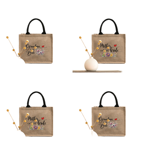 Hot Selling Reusable Eco Natural High Quality Waterproof Wholesale Shopping Tote Bag Custom OEM Printing Gifts Jute Letter - Product Image 1