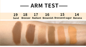 Private Label Ölkontrolle Seidig-Glattes Wasserfestes Leicht Aufzutragendes Gepresstes Puder-Foundation für Dunkle Haut - Product Image 6