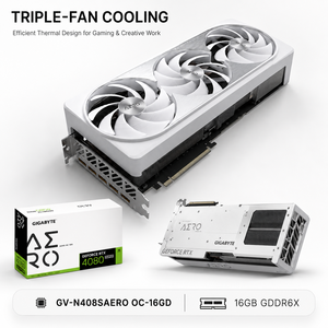 Tarjeta Gráfica para Juegos RTX 4080 16GB AERO OC Usada, con Memoria GDDR5, 4 Años de Garantía, GIGABYTE RTX 408 Profesional para Escritorio - Product Image 3